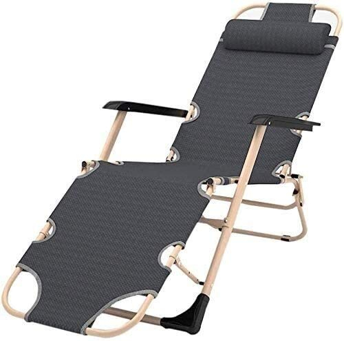 Trädgårdsstolar fåtöljer Justerbar loungestol Sommarträdgårdsterrass Utomhusloungestol Fällbänk med kudde Kontorspuff Laddningsstol 200 Kg Zero Gravity Stolar wisdom