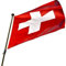 Drapeau suisse | Drapeaux euro 2024 | Drapeau suisse | Article de fans | Polyester résistant et œillets métalliques | 90 x 150 cm | 3 x 5 pieds | Drapeau suisse de Cey (Suisse)