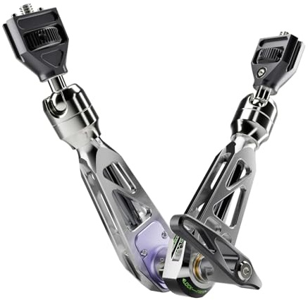 MOFAGE Talos Damping Magic Arm 11 Inches Adjustable Friction Power Articulating Magic Arm with 1/4 & 3/8 Thread Screw for Field Monitor, Camera and Light, Maximum Load Capacity 5kg/11lbs (Grey)