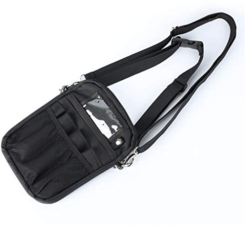 Mumuve Sac d'allaitement pour poche de matériel médical, support de ruban, rangement utilitaire pour stéthoscopes, ciseaux à bandage,, Noir , 16*2.5*23CM