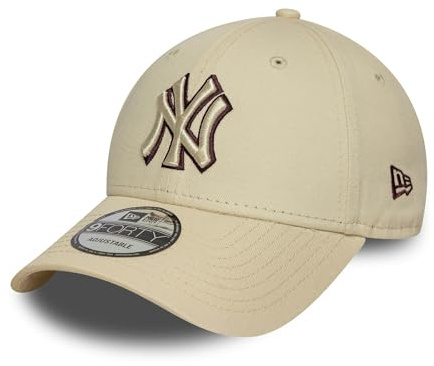 New Era New York Yankees 9Forty Team Outline Cap Beige - One-Size