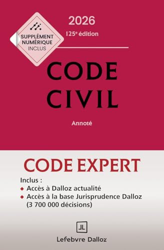 Code Dalloz Expert. Code civil 2026. 23e éd.