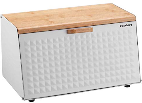 Klausberg Brotbox Brotkasten Brotkiste Holz Edelstahl Brotkorb