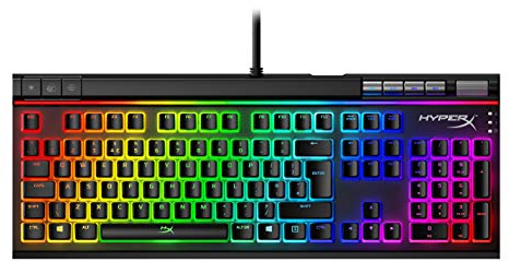 HyperX Alloy Elite 2 – Mechanische Gaming-Tastatur, roter Linearschalter, softwaregesteuertes Licht & Makro-Anpassung, ABS-Pudding-Tastenkappen, Mediensteuerung, RGB-LED-Hintergrundbeleuchtung