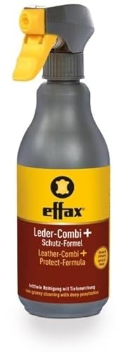 RL24 Effax - Leder-Combi + Schutz-Formel | reinigende Lederpflege | nimmt Schmutz, Dreck & Fett auf | Lederreiniger mit milden Tensiden | Pflege ohne zu fetten | 1 x 500 ml Spray