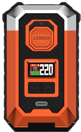 Vaporesso ARMOUR MAX Mod | 220W Box Mod Works with Itank 2 Atomizer/Z sub ohn Tank/ 510 Thread Atomizer E-Cigarette Vaporizer (Arancione)