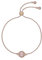 Ted Baker Soleta Solitaire Sparkle Crystal Adjustable Bracelet For Women (Rose Gold Tone/Crystal)