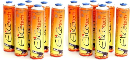 SMH LINE® 12x 600ml Universal Gaskartusche f. Camping Gaskocher Unkrautbrenner Gasbrenner mix Propan Butan 7/16 Eurogewinde EN417 Schraubkartusche Schraubventil Abflämmgerät Lötbrenner