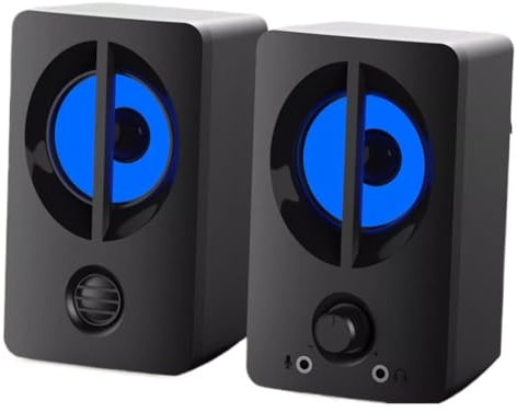 ZHCHAO Enceinte de Bureau Petit Haut-Parleur Filaire Haut-Parleur multimédia Bureau Ordinateur Portable Petit Haut-Parleur Maison Esports Haut-Parleur