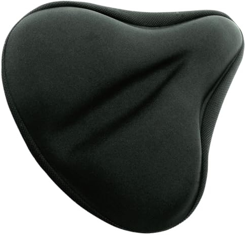 CUCUBA Housse de selle de vélo en gel rembourrée confortable pour VTT, vélo de route et vélo d'appartement, 27 x 25 cm
