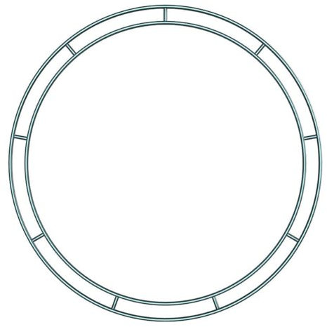 Amosfun Ghirlanda in Ferro Battuto Verde 30X30Cm Per Decorazioni Festive E Fai-Da-Te Ideale Per Natale E Altre Occasioni