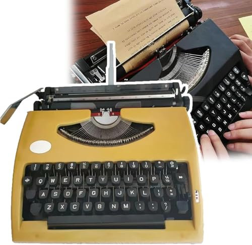 YSXXIAN Retro-Schreibmaschine (Schreibfähig), Traditionelle manuelle Schreibmaschine, mit Tragetasche, + Einfach zu bedienen, für Wohnzimmer, Schlafzimmer, Schlafzimmer