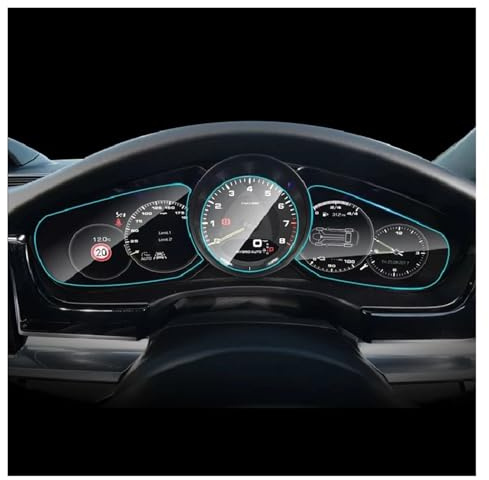 För För Panamera För Cayenne 2017 2018 2019 2020-2023 Bilinteriör Centralkontrollskärm Anti Repor Transparent TPU Skyddsfilm Skärmskydd Bilnavigering