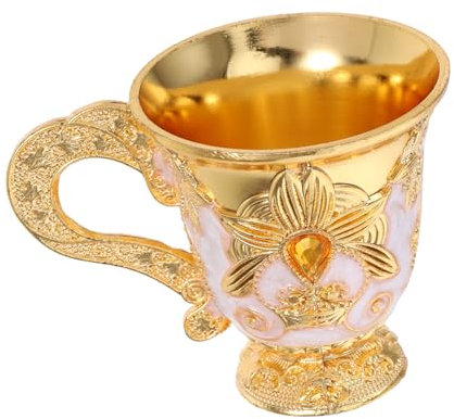 Veemoon Copa Mini De Europeo Taza De Vino De Metal Con Diseño Vintage Para Uso Casa y Acampada