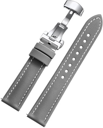 DSHDFJ Bracelet de montre en toile à voile imperméable avec boucle papillon