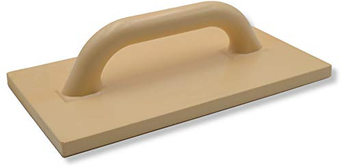 DEWEPRO® PU-Reibebrett 320x180mm - stabiles Kunststoff Putzbrett aus Polyurethan mit fester Griffverbindung