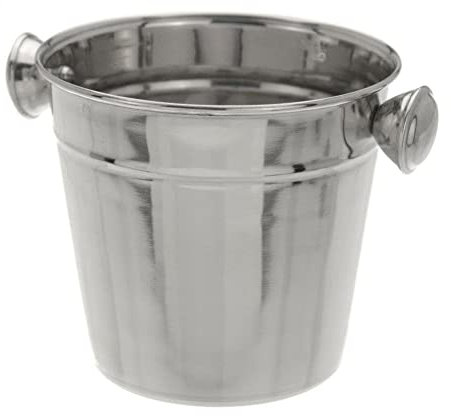 Vilde Eiseimer Eiswürfelbehälter Eisbehälter Eiskübel Flaschenkühler aus Edelstahl 700 ml