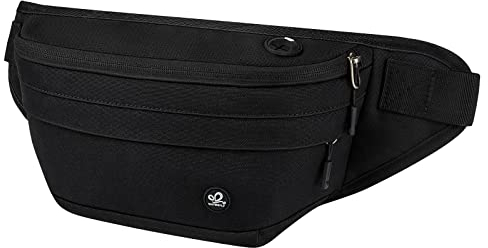 WATERFLY Bauchtasche Herren Damen Groß: Gürteltasche Hüfttasche Sport Guerteltasch Handy Wasserdicht Huefttasch Outdoor Hund Hip Waist Nylon Arbeit Festival Fanny Pack Hundetraining Dam Herr