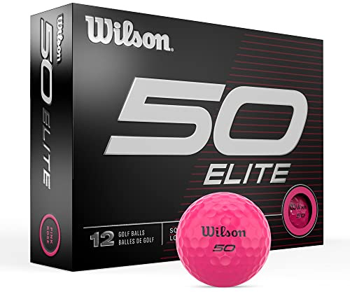 Wilson Unisex-Erwachsene Fifty Elite Golfbälle, Pink
