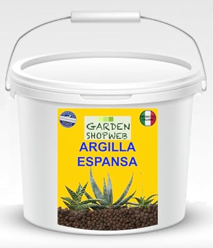 Argilla Espansa 20 Lt per Piante in Vaso E Giardino. Drenante per Piante. Impedisce La Crescita di Erbe Infestanti E Migliora Il Drenaggio del Terreno