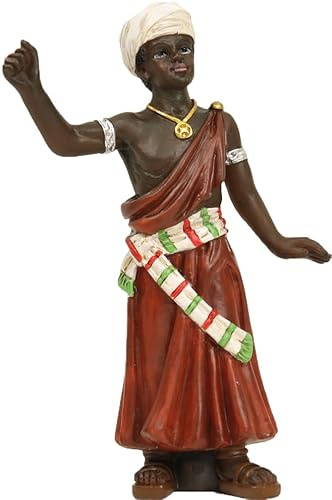 FADEDA Kamelförare / höjd: 9 cm/handmålad/detaljerade krubbfigurer – julbord, dekoration, krubbtillbehör