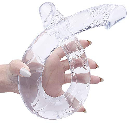 SPBMY 16.9in/43cm Exquisite Item Relax Item with for Beginners Advanced Users Toy for Women and Couples Beginners (Transparent) (Transparent)