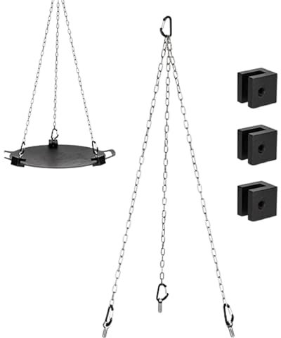 Camping-Stativ zum Kochen – Stativgrill für Lagerfeuer, Kochen Dutch Oven Stativ | Einstellbare Höhe, abnehmbar, multifunktional, tragbares Lagerfeuerstativ aus Aluminiumlegierung zum Kochen, Wandern,