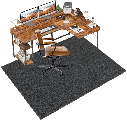 150 x 200 cm Gaming Bürostuhl Unterlage | Bürostuhl Unterlage | Bodenschutzmatte Bürostuhl | Bodenschutzmatte für Hartböden | Bodenmatte Stuhlunterlage | Schreibtischstuhl unterlage für Laminat