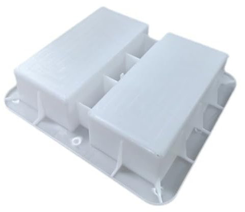 Stampi per mattoni per calcestruzzo, Strumenti per modellismo da 3,9x7,9x2,4 pollici, Stampo per mattoni in polipropilene, Stampo per blocchi di cemento facile da usare, per materiali da costruzione p