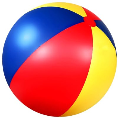 Generisk strandboll – 80/120 cm uppblåsbar strandboll av PVC, uppblåsbar leksak för pool- och strandfester, för födelsedagsfester, gästpresenter och sommarvattenspel