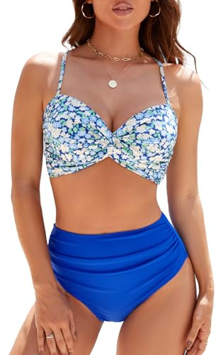 Adigaber Trajes de Baño para Mujer Grande Talle Alto Conjunto de Baño