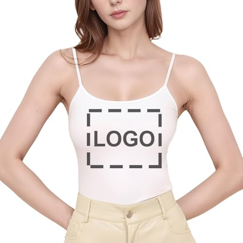 TopTie Camiseta de Tirantes Personalizada para Mujer Ideal para Salir, Ajustable con Tirantes Finos y Tela de Toque Fresco