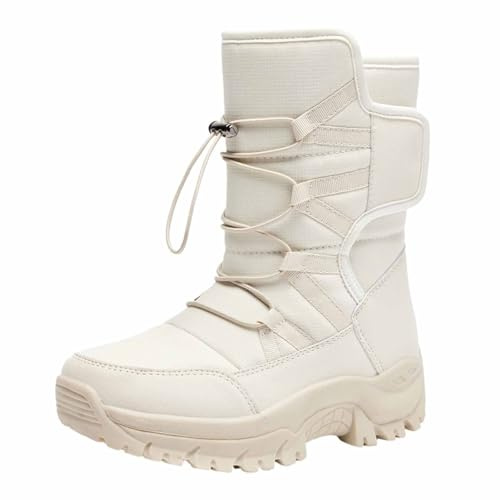 Generico Stivali Da Neve Donna Impermeabili Antiscivolo Doposci Con Fodera Scarponi Calde Scarpe Da Neve Invernali Dopo Sci Termiche Stivaletti Imbottiti Snow Boots Per All'Acqua Trekkin