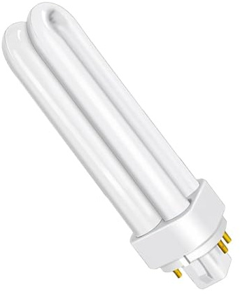 VoltCozy 4 pin Light Bulbs 13W G24q-1 Compact Fluorescent Light Bulb 4-Pin Neutral Light 4000K 1000LM 2U Energy Saving CFL Tube 220V PLC Non-Dimmable Lamp for Bathroom Corridor Kitchen 1 Pack