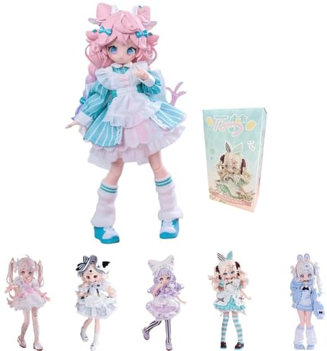 niannyyhouse BJD Blind Box, figurines de la série Sugary Girls, 18 cm, poupée articulée à rotule, 1/8 MJD, figurine de collection (1 pièce)