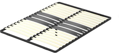 Stanew - Sommier 140x190 cm | 2x15 Lattes Naturel | sommier 140x190 sans Pieds | Ergonomique | Espace de Couchage Spacieux et Confortable pour Toute la Famille | Installation Express (1 Pied)