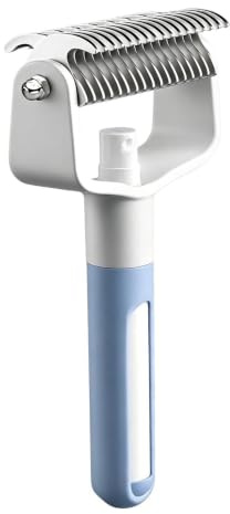 Cepillo Antipelo para Mascotas Anti estático de Doble Cara y Agarre Cómodo | Peine Desenredante Y Quitapelos Para Perros Limpieza, Desenredado y Masaje en y Baño