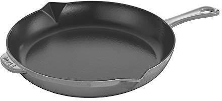 Staub Cast Iron 10-inch Fry Pan - Graphite Grey, Made in France