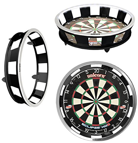 Unicorn Illuminated Dartboard Backboard Surround | Solar Flare | 360 Degrees Non-Glare Lighting | Fits any Standard Dartboard