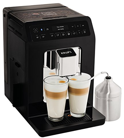 Krups Evidence Coffee Machine, Bean to Cup Machine, Black, Automatic, Hot Beverages, One Touch Coffee
