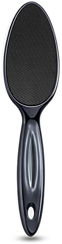 Lima per piedi in nano vetro, delicata ed estremamente efficace per la rimozione di calli, pelle dura e morta, ideale per la cura dei piedi in un centro benessere domestico (Nero)