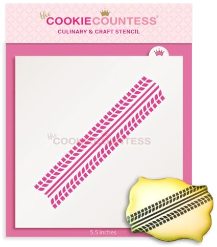 The Cookie Countess Tire Tracks Stencil