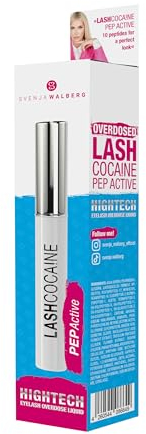 LASHCOCAINE PEP ACTIVE - Wimpernserum ohne Hormone – Schützt & kräftigt die Wimpern - Wimpernbooster mit Pflegekomplex von Svenja Walberg - VEGAN - MADE IN GERMANY - 3,5ml