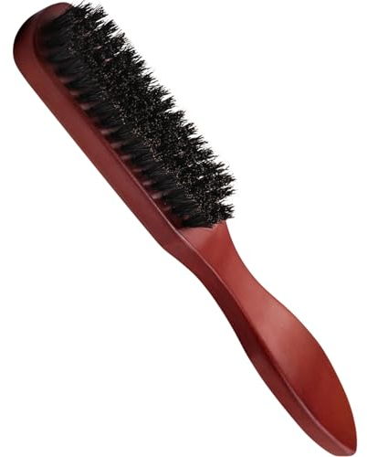 Sularpek Brosse en Poil de Sanglier, Brosse Plaquante Cheveux, Brosse a Chignon, Brosse pour Plaquer les Cheveux pour Femme et Homme, pour le Nettoyage des Cheveux et de la Barbe
