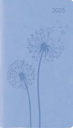 Alpha Edition - Ladytimer Slim Deluxe 2025 Sky, 9x15,6cm, Taschenkalender mit 128 Seiten im Tucson Einband, 1 Woche auf 2 Seiten, Monatsübersicht, Mondphasen und internationales Kalendarium