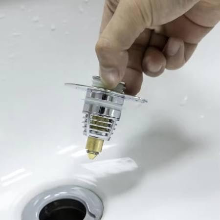 Bouchon Universel de Baignoire, Évier et Lavabo - Bonde Anti-Odeur, Filtre Anti-Cheveux - Accessoires Salle de Bain, Bouchon de Vidange