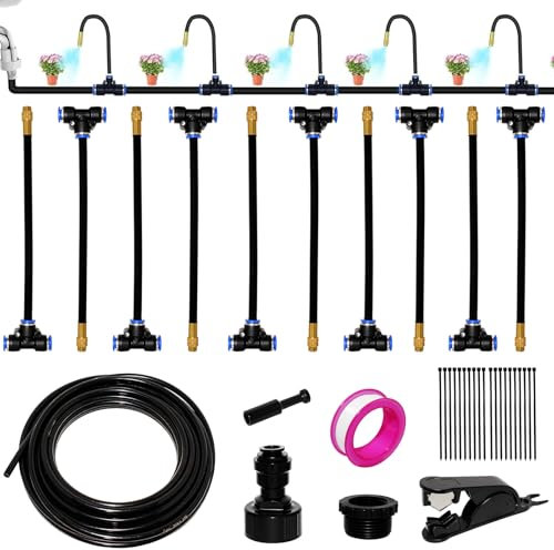 360° Curved Garden Automatic Irrigation System, kit Arrosage Automatique Système, pour Jardin, Pelouse, Serre, Terrasse et Cour (10m)