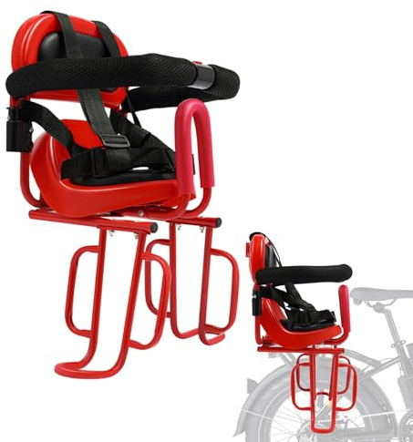ZHDPYHDD Seggiolino per bicicletta per bambini, per portapacchi, cintura a 4 punti, 6 mesi-6 anni