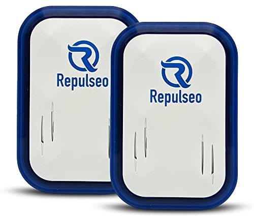 Repulseo® Répulsif à Ultrasons Anti Rongeurs V13 ★ Marque Francaise★ - Appareil Ultrasonique Anti Souris Rats Interieur - Alternative Efficace Pieges et Raticide - Non Toxique - Lot de 2