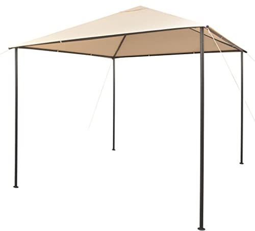 vidaXL Paviljong 3x3 m stål beige